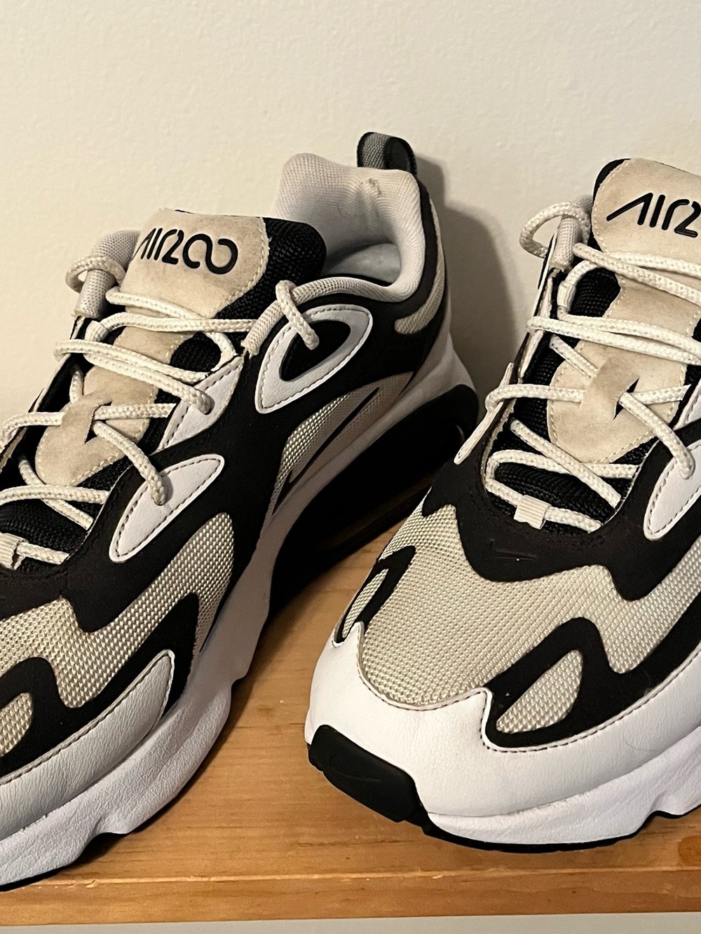 Nike Air Infinity Men's Black and White Athletic Sneakers